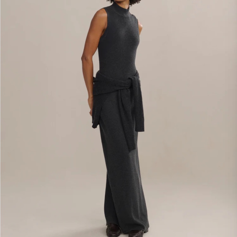 NWT! Jenni Kayne Celia Sweater Dress in Charcoal - S